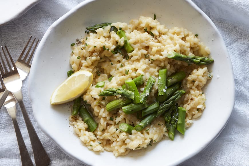 Asparagus and Parmesan Risotto from www.whatsgabycooking.com (@whatsgabycookin)