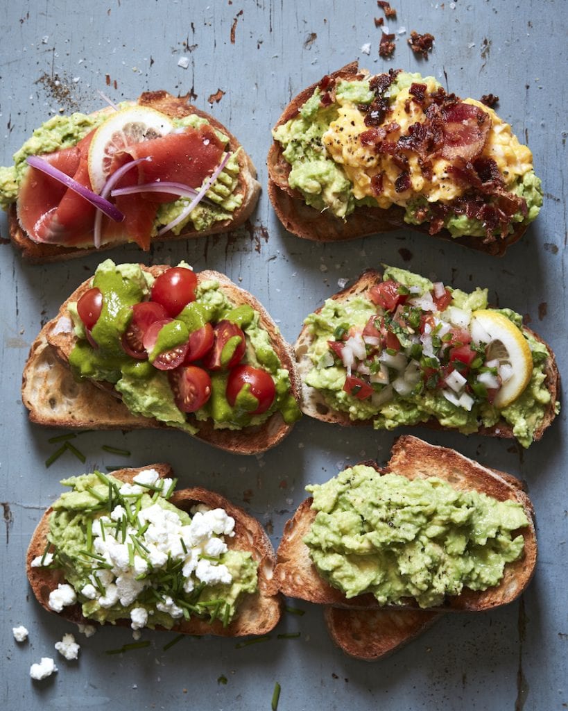 Avocado Toast 5 Ways from www.whatsgabycooking.com (@whatsgabycookin) / Easy Recipes for College Students