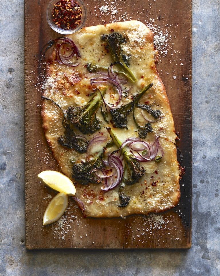 Spicy Broccolini Pizza Recipe