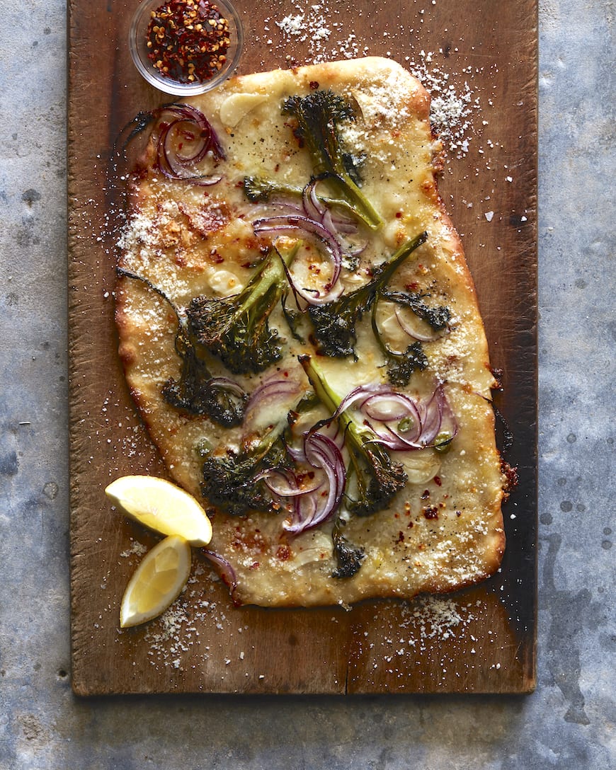 Spicy Broccolini Pizza from www.whatsgabycooking.com (@whatsgabycookin)
