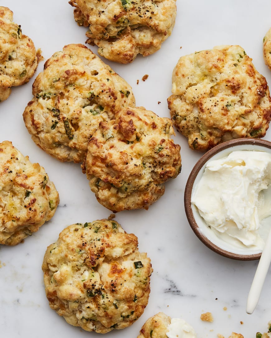 Cheese and Scallion Scones from www.whatsgabycooking.com (@whatsgabycookin)