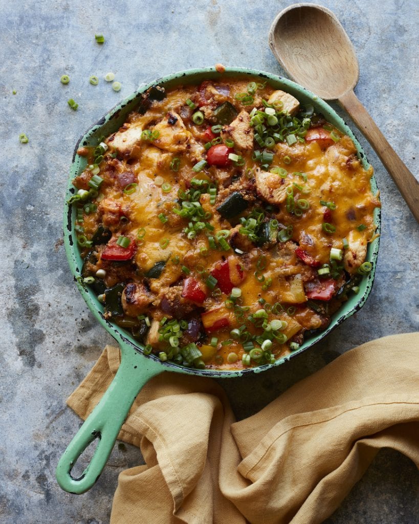 Chicken Fajita Skillet Quinoa Bake What's Gaby Cooking