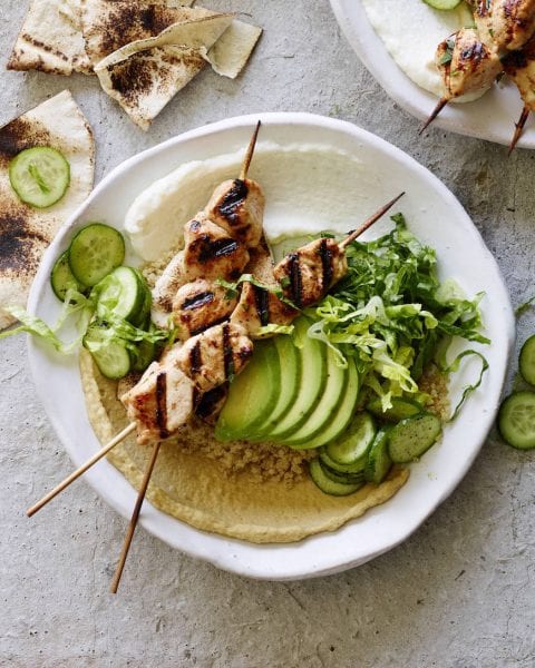 Chicken Tawook Quinoa Bowls - What's Gaby Cooking
