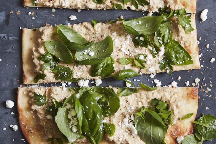 Eggplant and Herb Flatbread from www.whatsgabycooking.com (@whatsgabycookin)