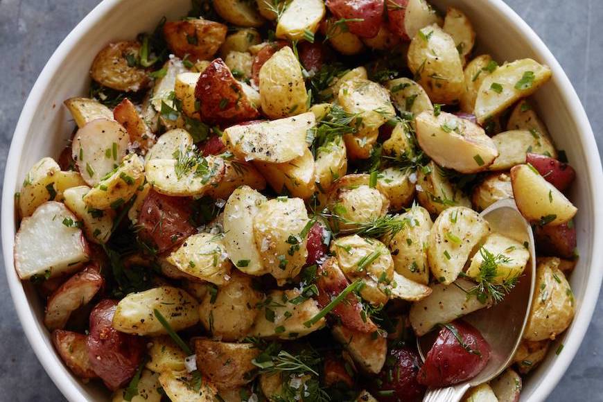 Garlic Herb Roasted Baby Potatoes