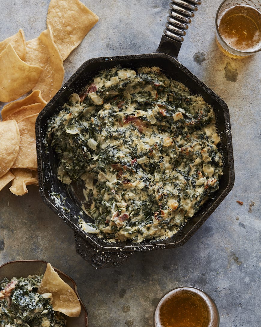 Hot Kale and Bacon Dip