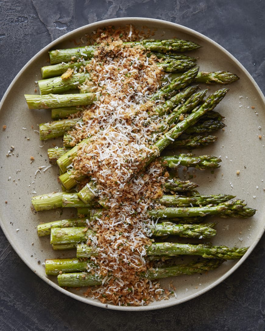 Roasted Asparagus with Panko and Parmesan