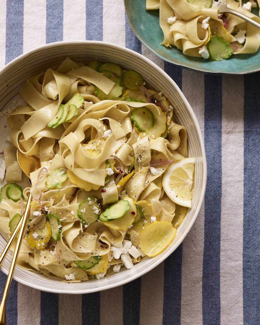 Patty Pan Pappardelle Pasta
