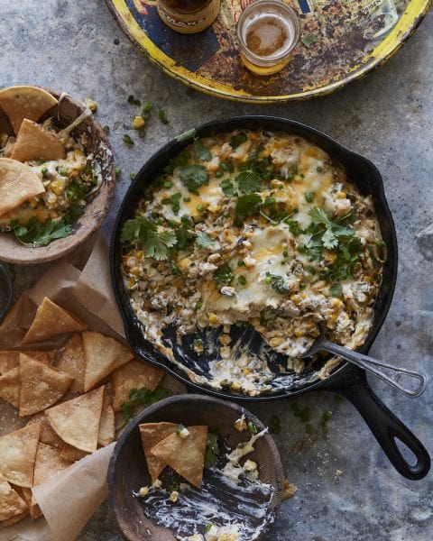 Poblano Corn Cheese Dip - What's Gaby Cooking
