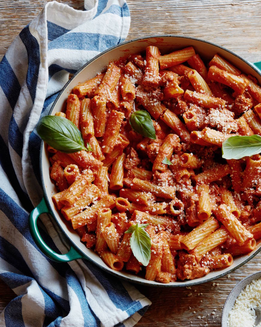 Chicken Rigatoni with Vodka Sauce from www.whatsgabycooking.com (@whatsgabycookin)