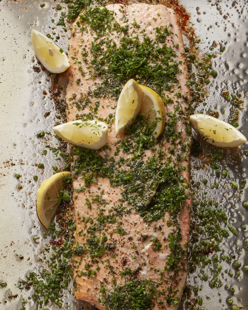 Herb Crusted Roasted Salmon