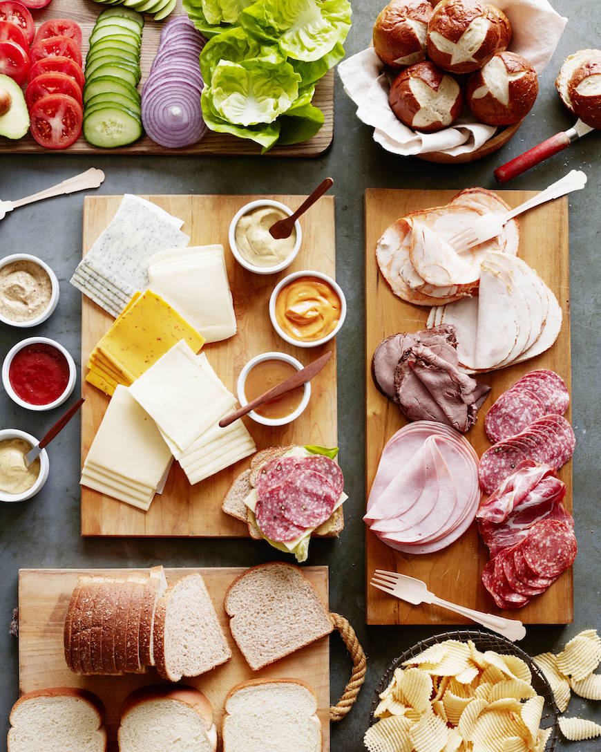 Game Day Sandwich Bar from www.whatsgabycooking.com (@whatsgabycookin) 