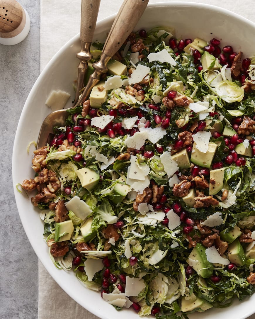 Shredded Brussels Sprouts Salad from www.whatsgabycooking.com (@whatsgabycookin)
