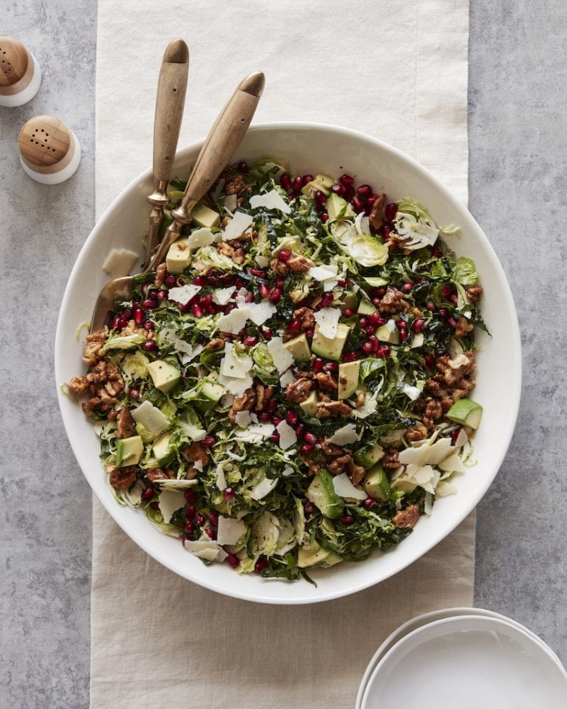 Shredded Brussels Sprouts Salad from www.whatsgabycooking.com (@whatsgabycookin)