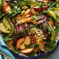 Loaded Grilled Steak Salad from www.whatsgabycooking.com (@whatsgabycookin)