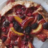 Mixed Berry Peach Galette from www.whatsgabycooking.com (@whatsgabycookin)