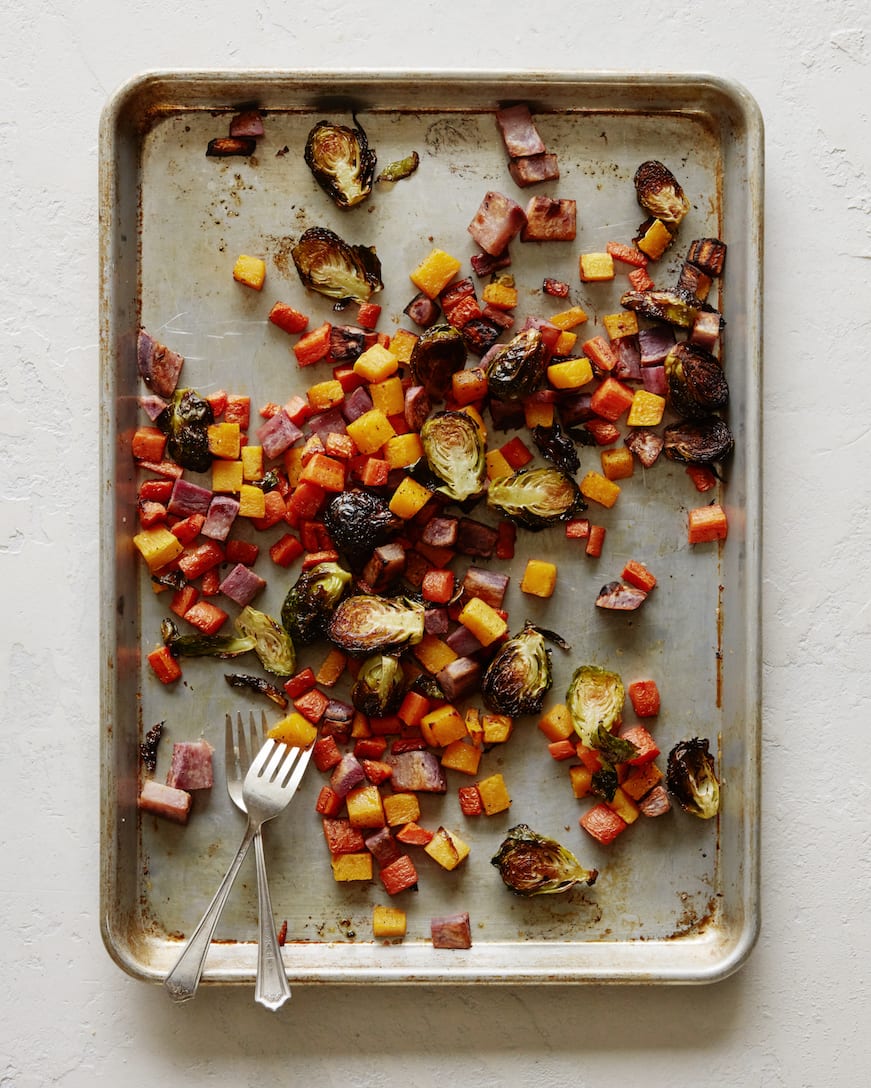 Roasted Vegetable Winter Panzanella from www.whatsgabycooking.com (@whatsgabycookin)