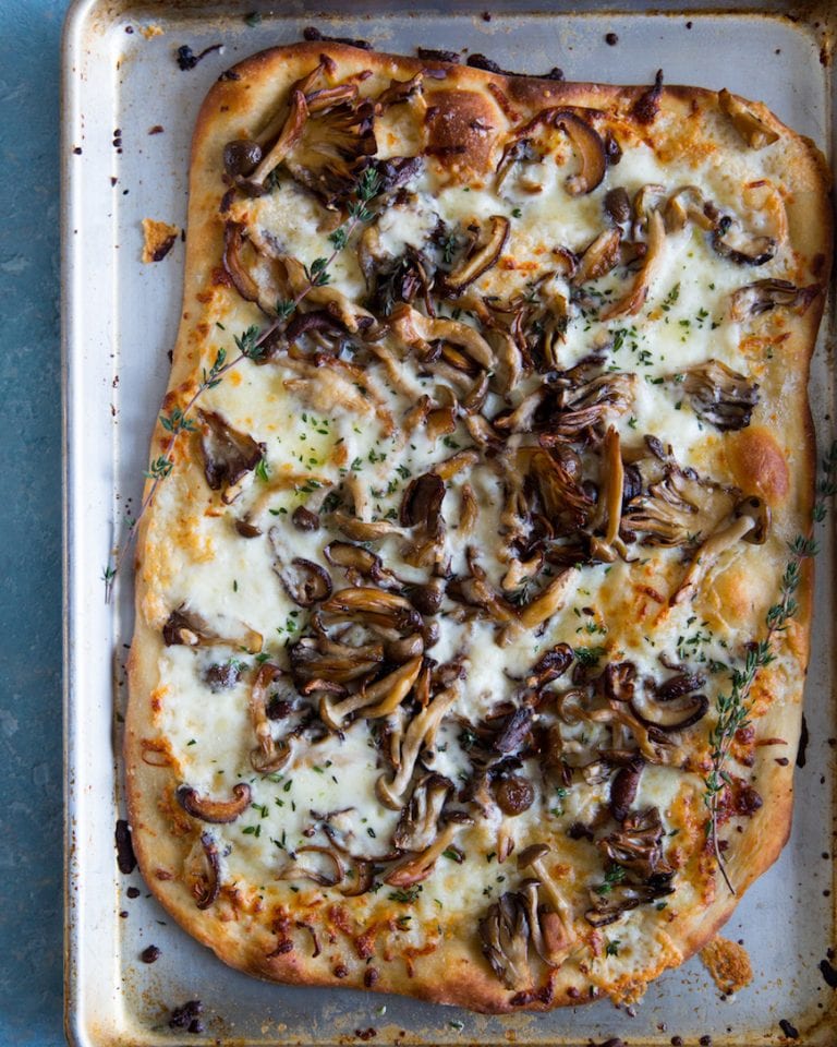 Caramelized Wild Mushroom Pizza - What's Gaby Cooking