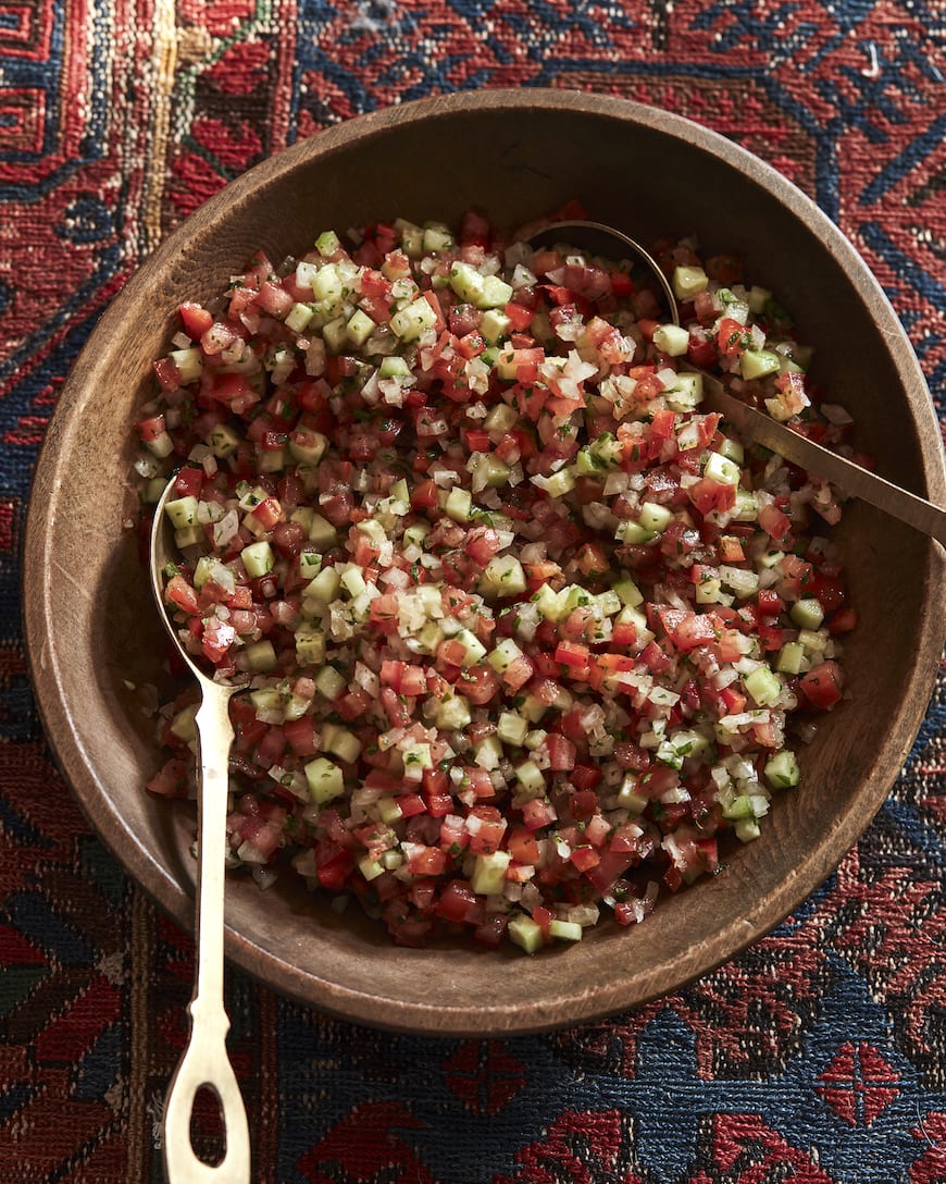 Moroccan Dinner Party Menu // Tomato Salad from www.whatsgabycooking.com (@whatsgabycookin) 
