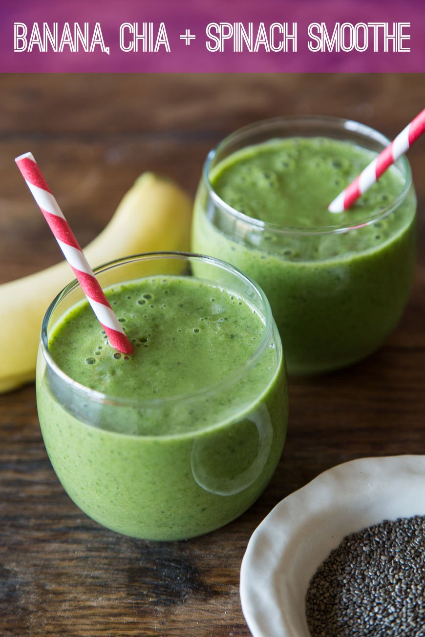 Banana Spinach Smoothie / Healthy Recipes to Kick Start 2015
